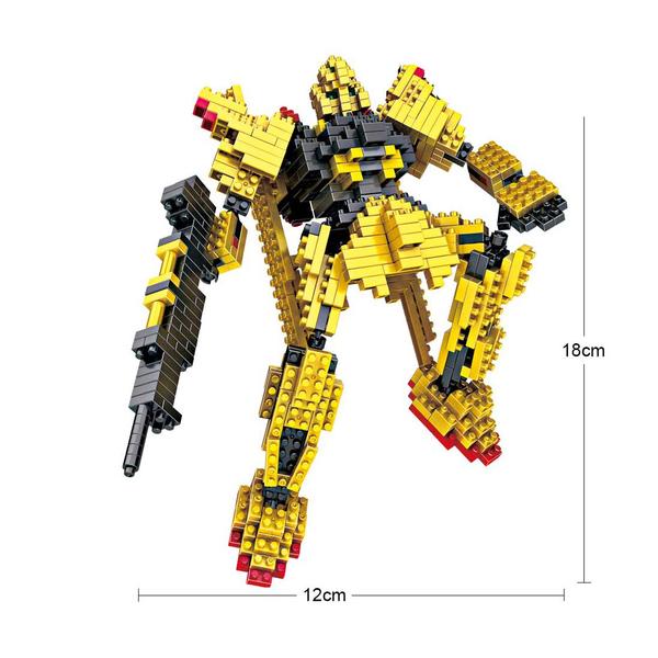 LOZ 9353 Transformers Yellow Gundam