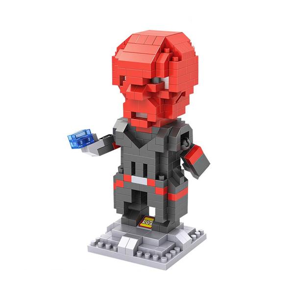 LOZ 9520 Superhero Red Skull