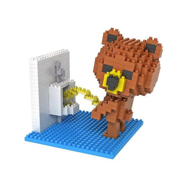 LOZ 9430 Brown Bear Toilet