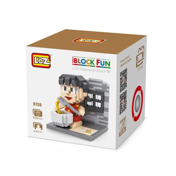 LOZ 9736 Doraemon Shizuka Eating