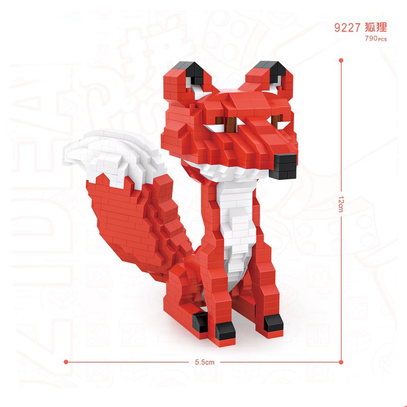 LOZ 9227 Red Fox Cartoon Character
