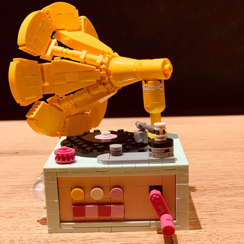 LOZ 1123 Flower Phonograph LOZ 1123 Flower Phonograph