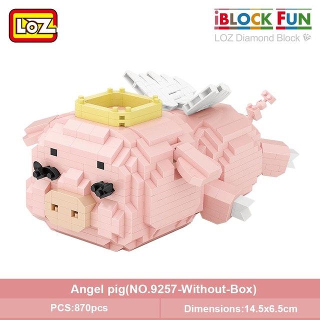 LOZ 9255-9257 Angel Pig and Little Donkey