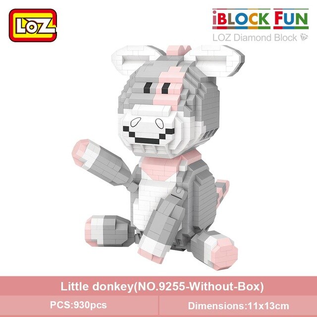 LOZ 9255-9257 Angel Pig and Little Donkey