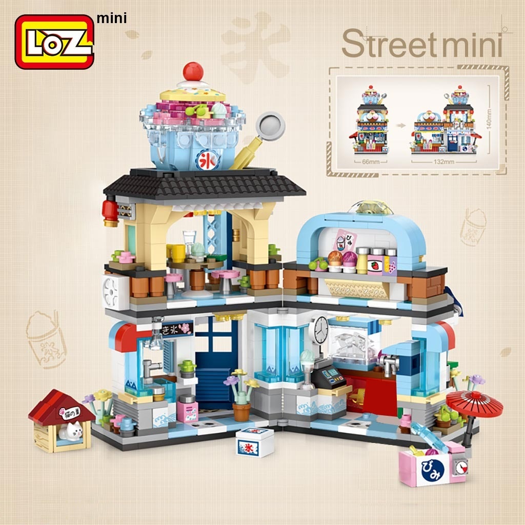 LOZ 1218-1219 Japanese Folding Food Street