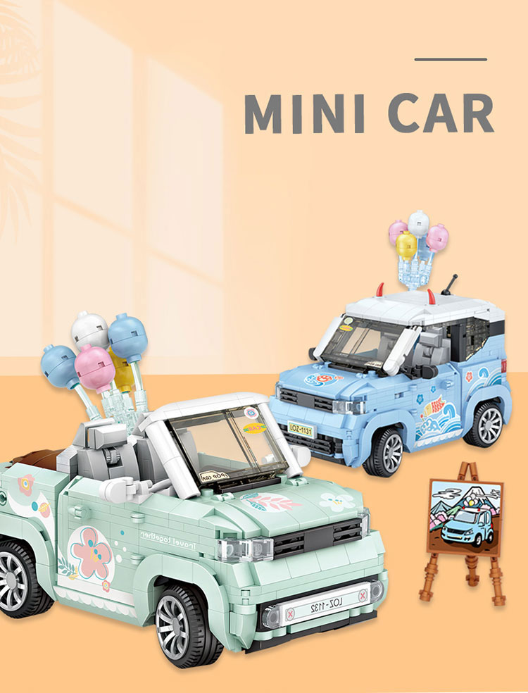 LOZ 1131-1132 Mini Car