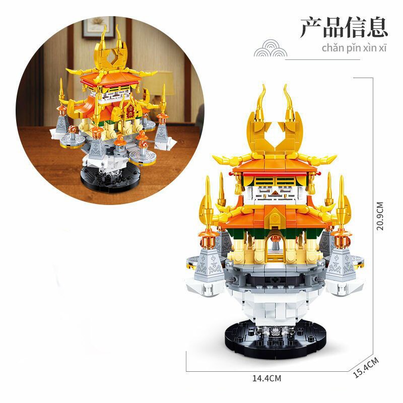 Sluban B1001 Fire Fairy Pavilion Tower Palace