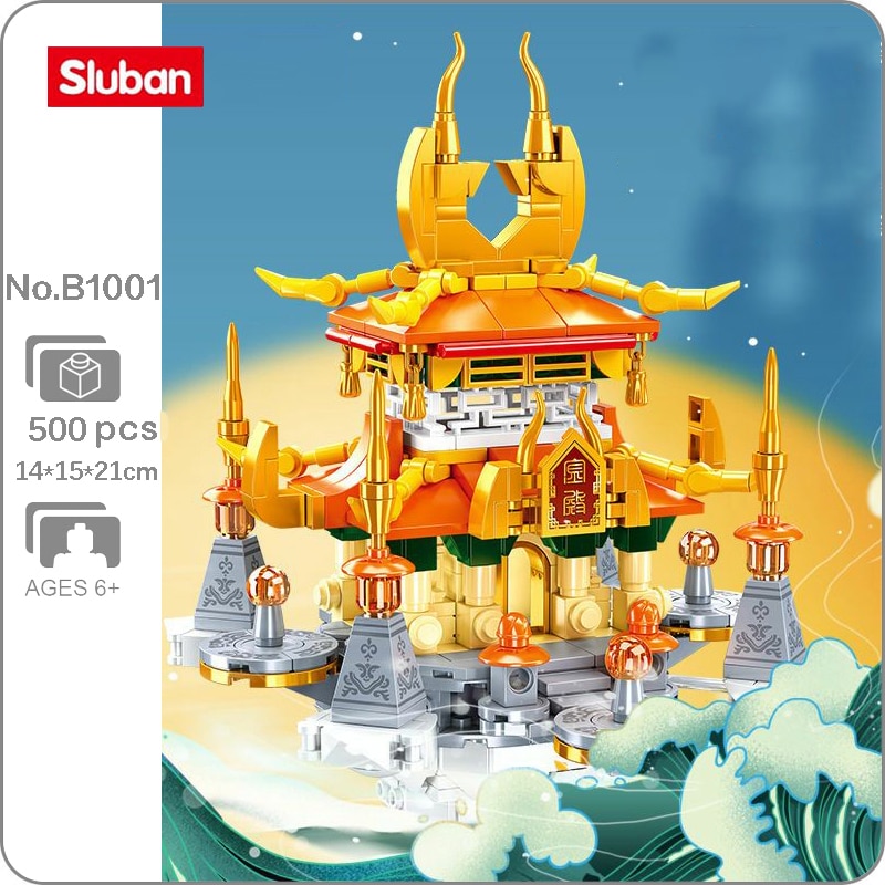 Sluban B1001 Fire Fairy Pavilion Tower Palace