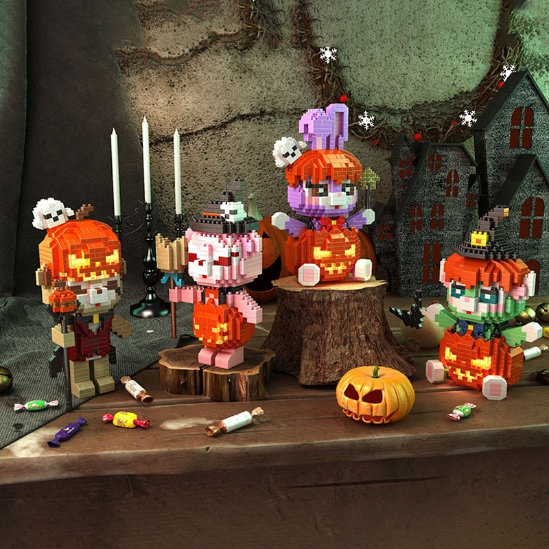 YKO 2165-2170 Halloween Pumpkin Animals with LED Lighting