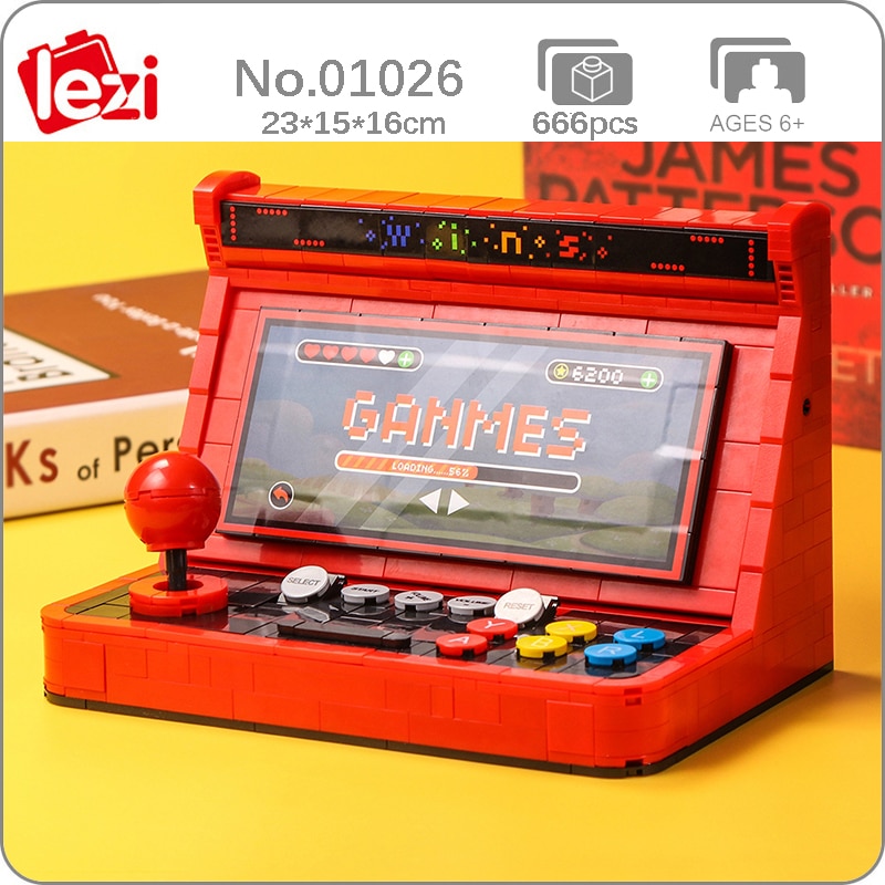 Lezi 01026 Desktop Arcade Video Game Console Recreational Machine Model