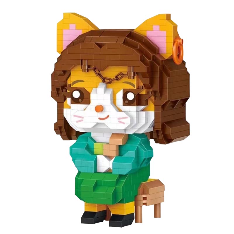 LOZ 8904 Mona Li meow with pearl earrings building block LOZ 8904 Mona Li meow with pearl earrings building block