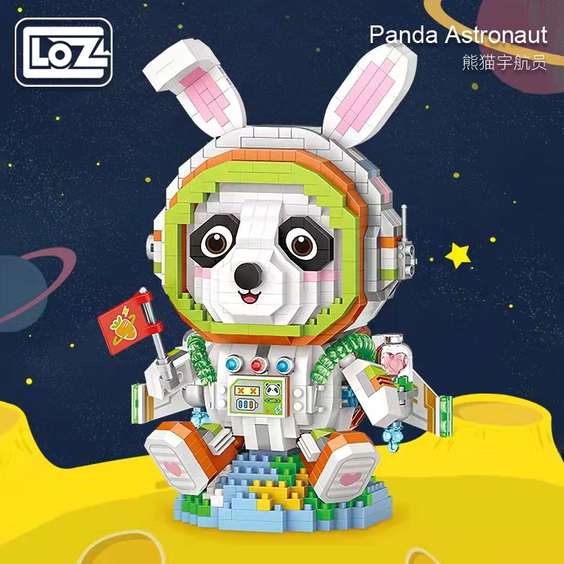 LOZ 8118 micro-particle building blocks dream panda space astronaut