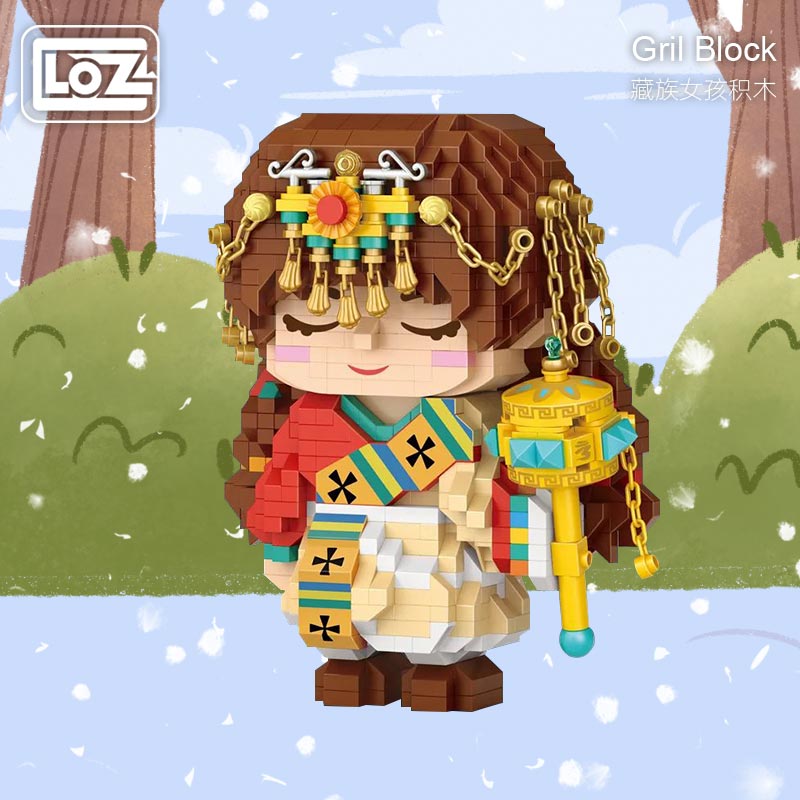 LOZ 8128 Tibetan Girl Standing