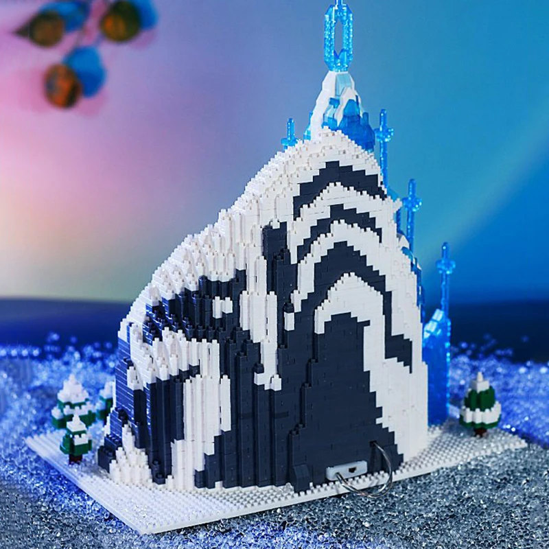 Gejia 6036 Snow Ice Castle Tower Palace Mountain LED Light Gejia 6036 Snow Ice Castle Tower Palace Mountain LED Light