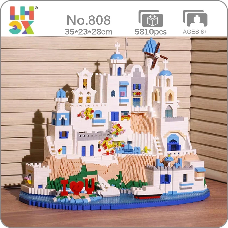 LHCX 808 Aegean Sea Santorini Island Windmill