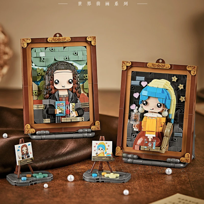 LOZ 1286 - 1289 Famous Classic Pixel Painting Mode