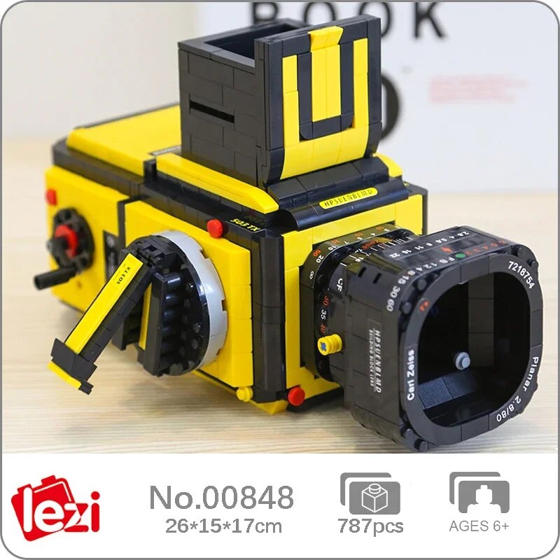 Lezi 00848 Yellow Advanced Digital SLR Camera Handheld Video Photo Machine